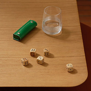 置物 HERMES DICE Chance dice case - Brown | Hermès USA